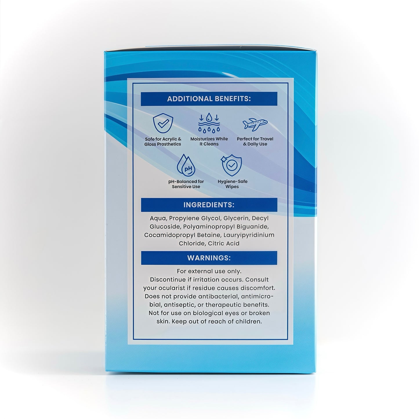 Prosthetic Eye Wipes